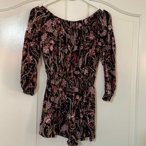 Free People Floral Romper, size XS